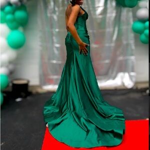 Mermaid Satin Prom Dress 2024